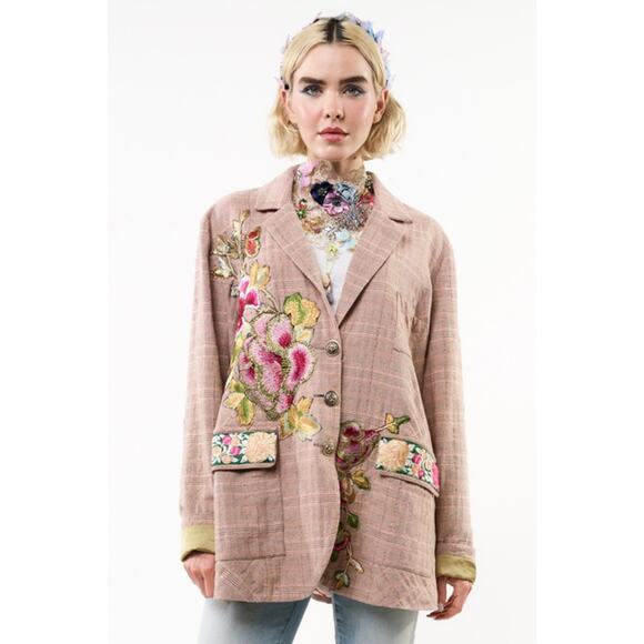 Aratta Pink Ash Size Medium Sudden Sensation Blazer